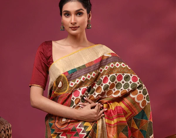 party wear silk saree